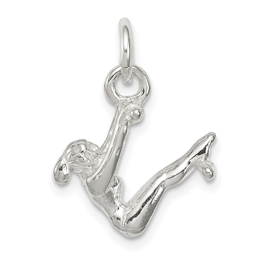 Sterling Silver Gymnast Charm - 2