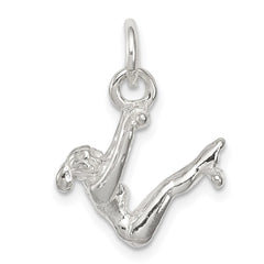 Sterling Silver Gymnast Charm - 2