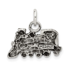 Sterling Silver Antiqued Train Charm