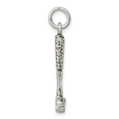 Sterling Silver Antiqued Hammer Charm