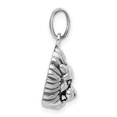 Sterling Silver Antiqued Lion Charm - 2
