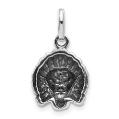 Sterling Silver Antiqued Lion Charm - 2