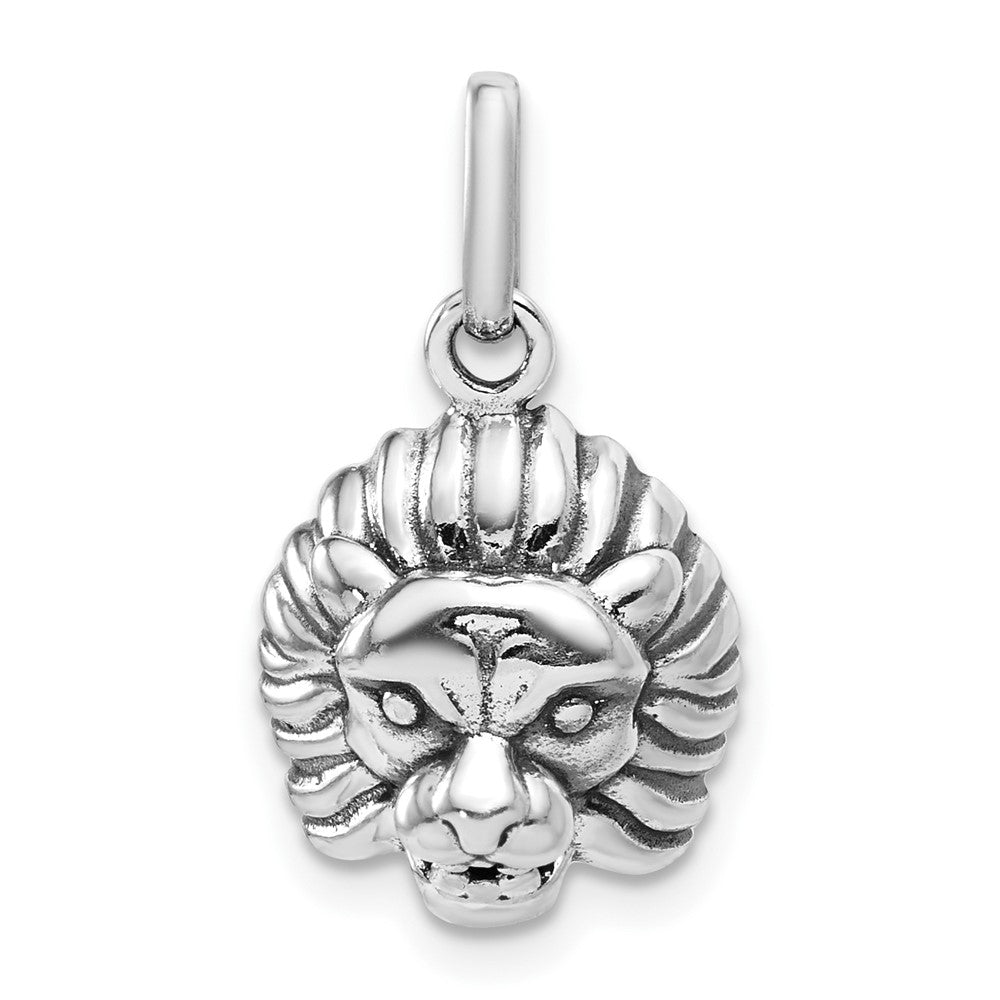 Sterling Silver Antiqued Lion Charm - 2