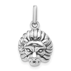 Sterling Silver Antiqued Lion Charm - 2