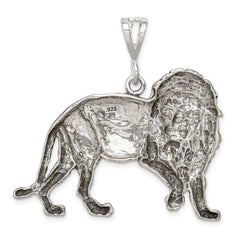 Sterling Silver Antiqued Lion Charm - 3