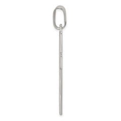 Sterling Silver Polished Cross Pendant - 13