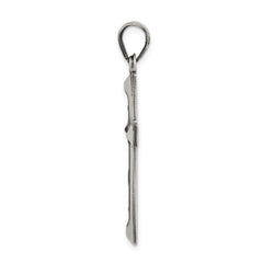 Sterling Silver Antiqued, Polished and Brushed Latin Cross Pendant