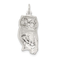 Sterling Silver Owl Charm - 2