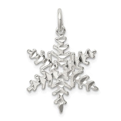 Sterling Silver Snowflake Pendant - 3