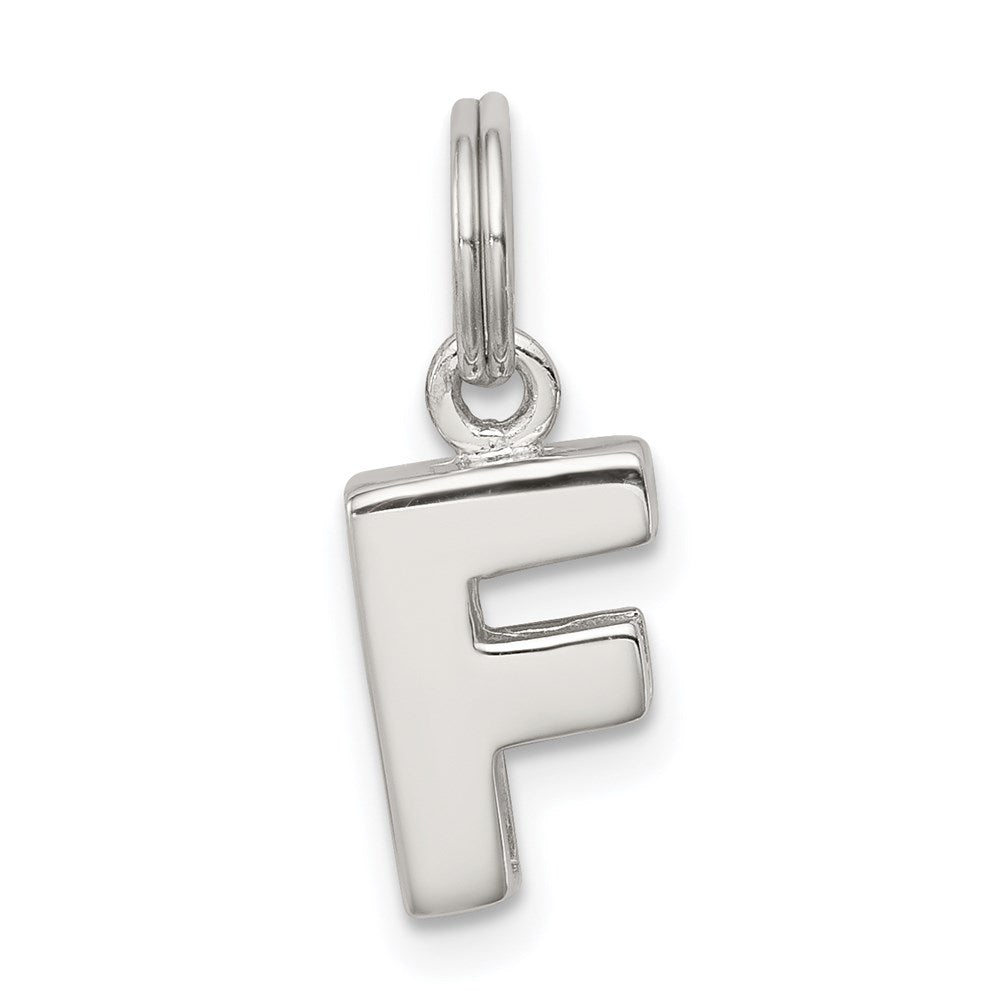 Sterling Silver Letter F Initial Charm - 2