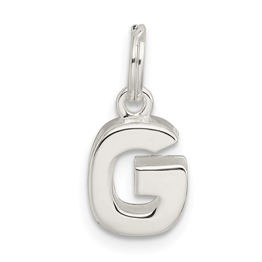 Sterling Silver Letter G Initial Charm - 3