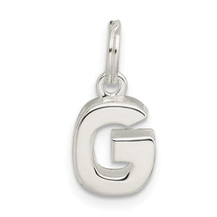 Sterling Silver Letter G Initial Charm - 3