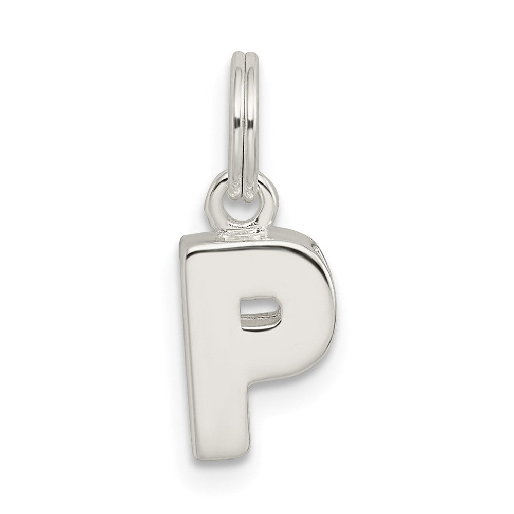 Sterling Silver Letter P Initial Charm - 2
