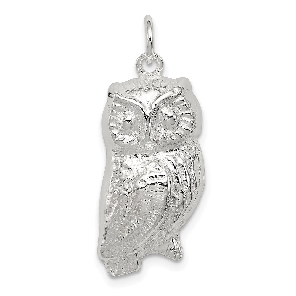 Sterling Silver Owl Charm - 2