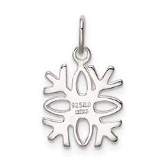 Sterling Silver Polished Snowflake Charm - 3