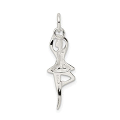 Sterling Silver Polished Ballerina Pendant