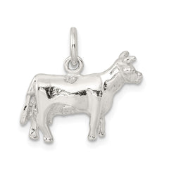Sterling Silver Cow Charm - 2