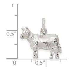 Sterling Silver Cow Charm - 2