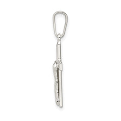 Sterling Silver Polished Crucifix Pendant - 5