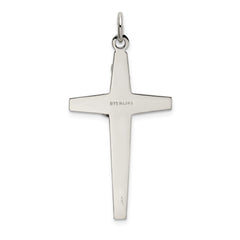 Sterling Silver & Gold-plated Polished and Textured INRI Crucifix Pendant