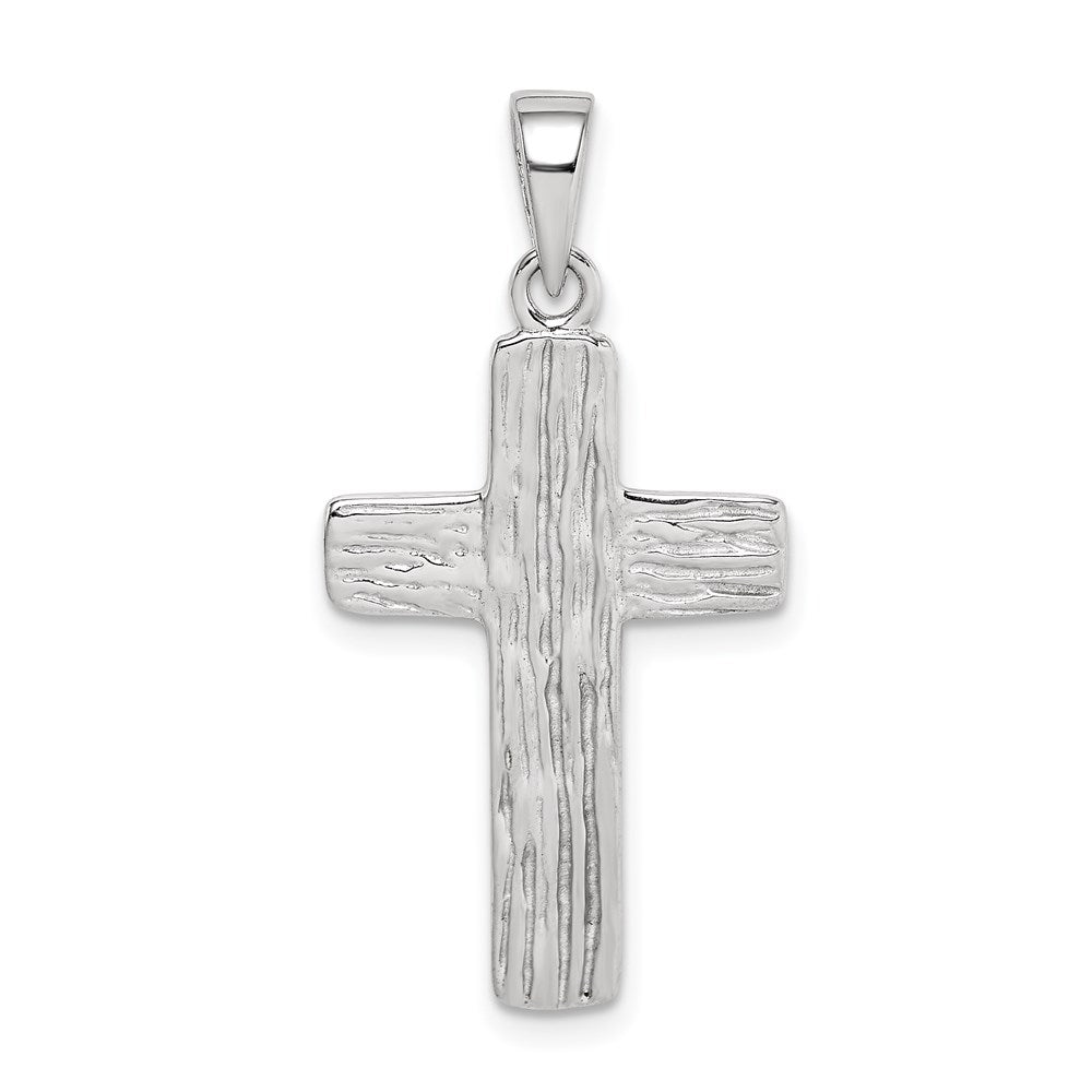 Sterling Silver Rhodium-plated Cross Pendant - 5