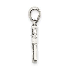 Sterling Silver Antiqued Cross Pendant - 22