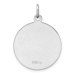 Sterling Silver Platinum-plated & Gold Tone St. Anthony Medal Pendant