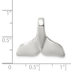 Sterling Silver Whale Tail Charm - 2