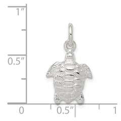 Sterling Silver Turtle Charm - 2