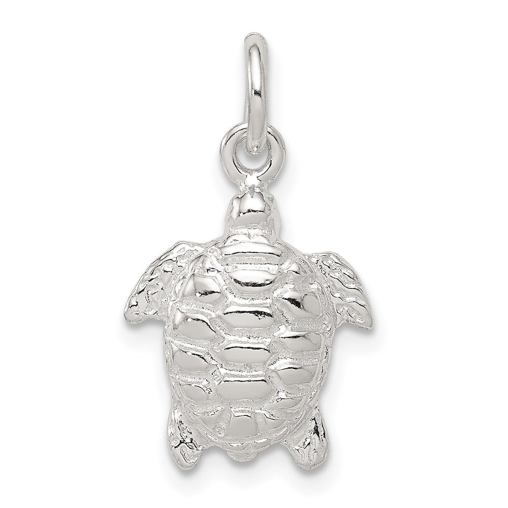 Sterling Silver Turtle Charm - 2