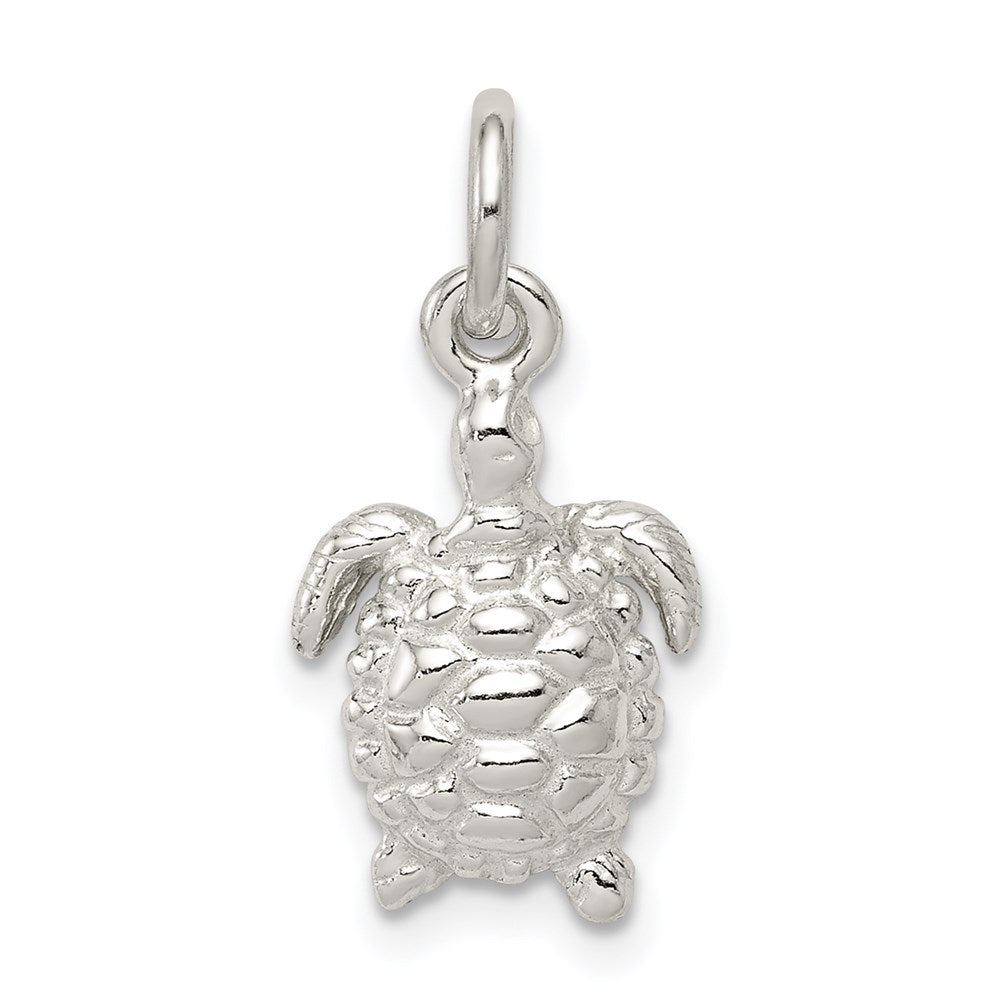 Sterling Silver Turtle Charm - 4
