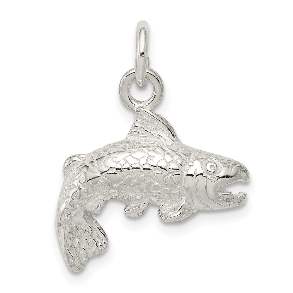 Sterling Silver Fish Charm - 3