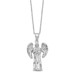 Sterling Silver Rhodium-plated Angel Ash Holder 18in Necklace - 2
