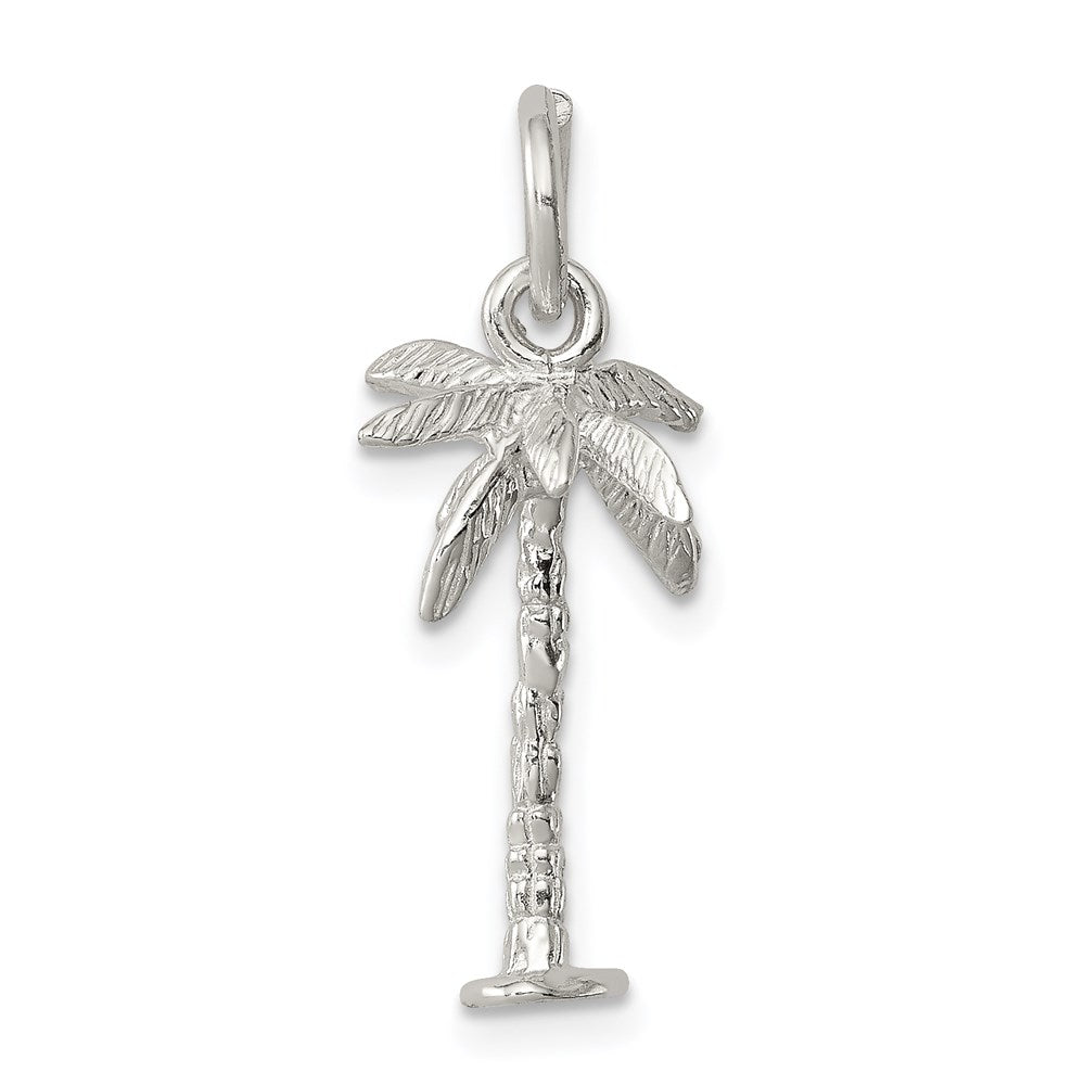 Sterling Silver Palm Tree Charm - 3