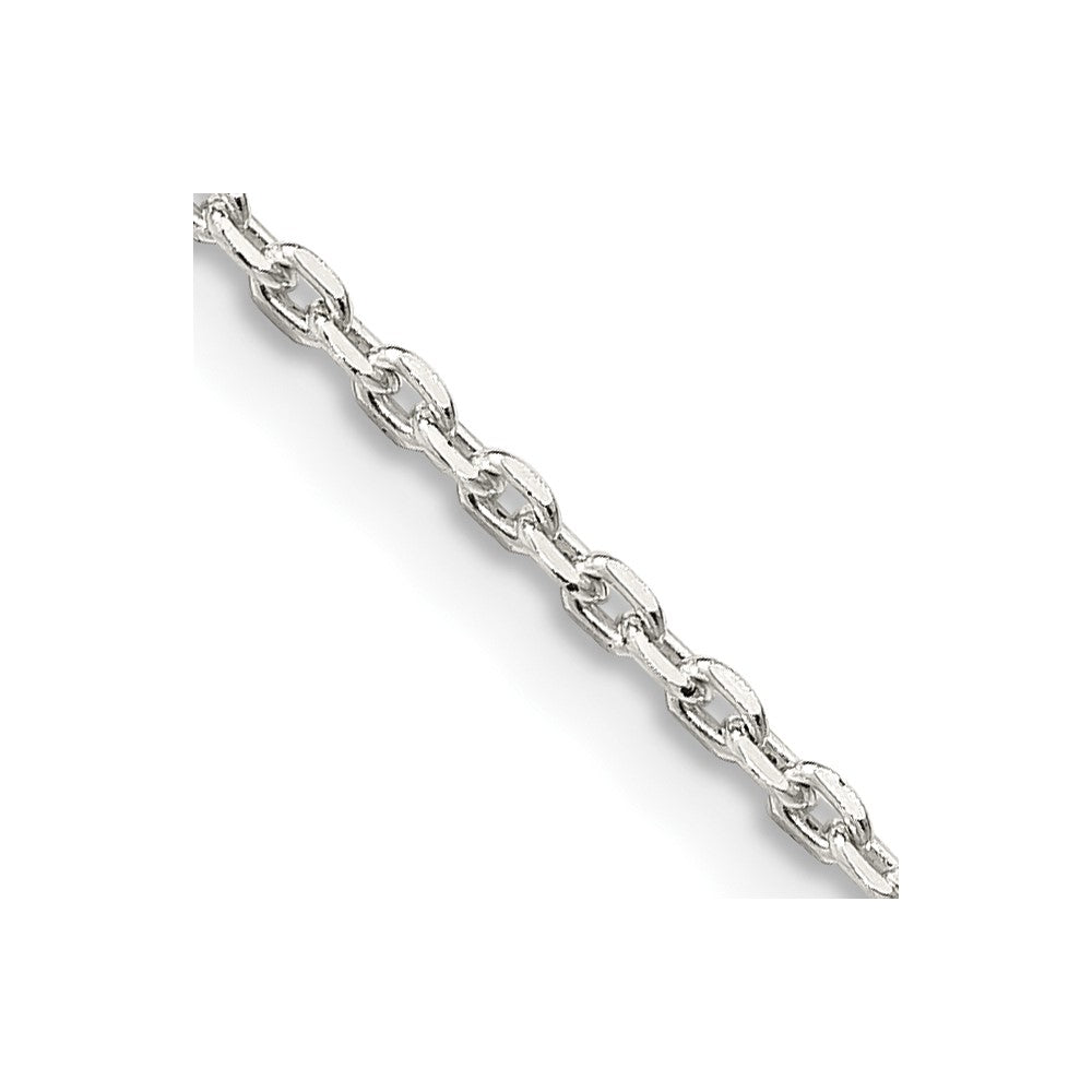 Sterling Silver 1.5mm Beveled Oval Cable Chain - 2