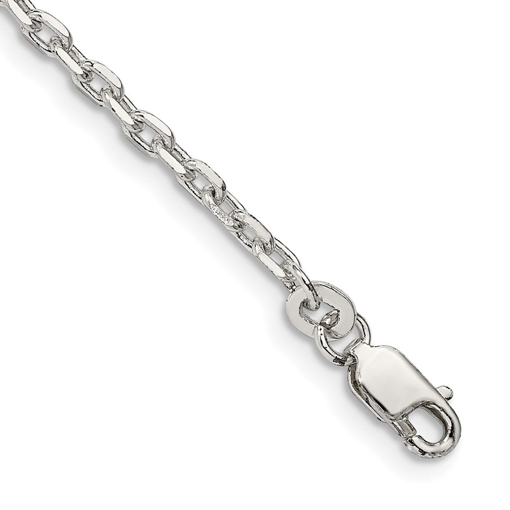 Sterling Silver 2.75mm Beveled Oval Cable Chain - 4