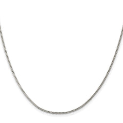 Sterling Silver Rhodium-plated 1.5mm Curb Chain - 4