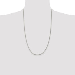 Sterling Silver Rhodium-plated 1.5mm Curb Chain - 9