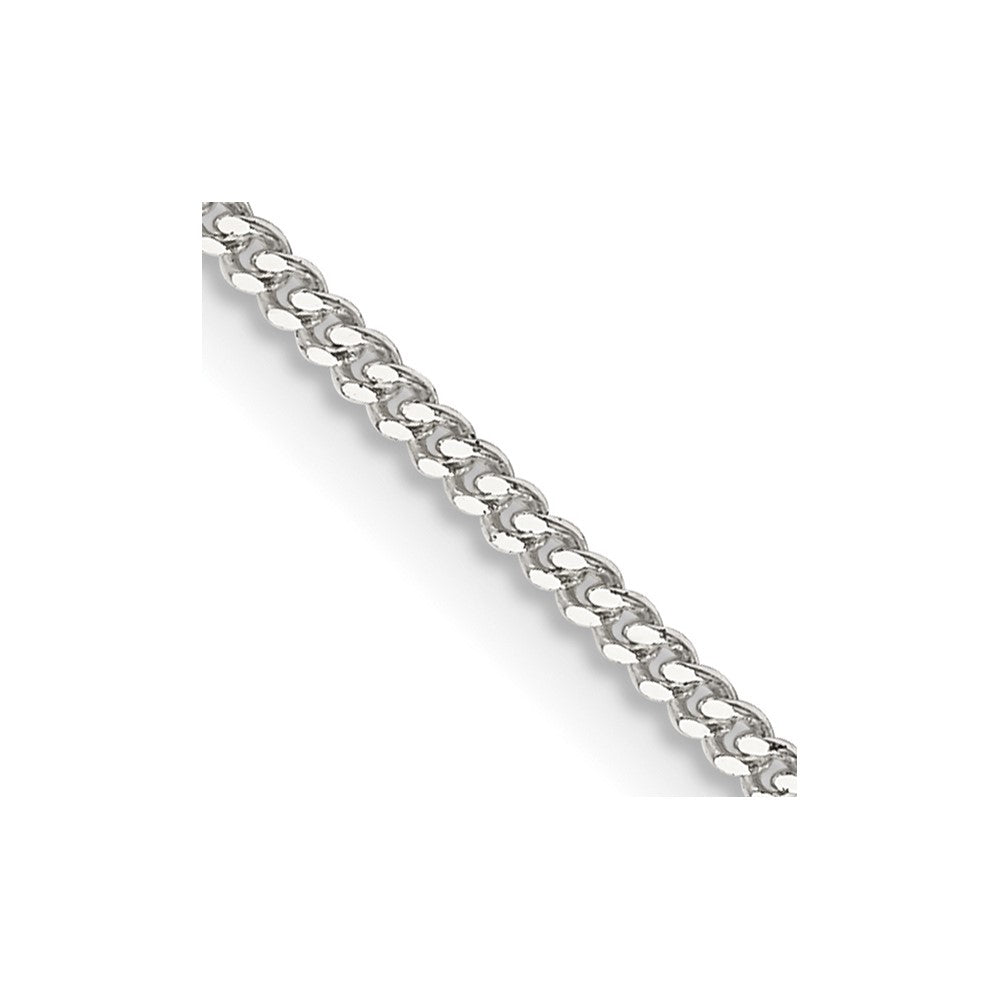 Sterling Silver 1.5mm Curb Chain - 7