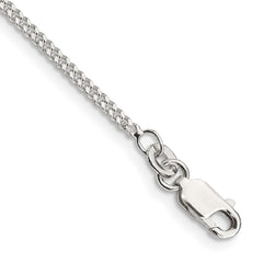 Sterling Silver 1.75mm Curb Chain Anklet - 2