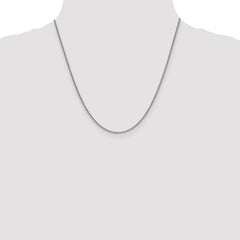 Sterling Silver Rhodium-plated 1.75mm Curb Chain - 4