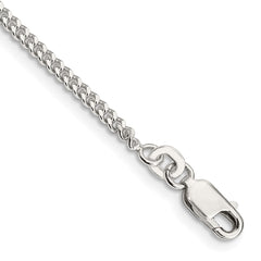 Sterling Silver 2mm Curb Chain - 9