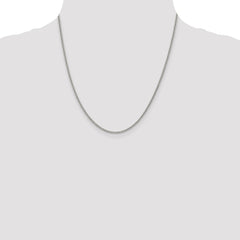 Sterling Silver Rhodium-plated 2mm Curb Chain - 7