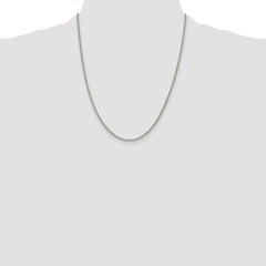 Sterling Silver Rhodium-plated 2mm Curb Chain - 3