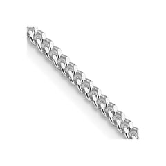 Sterling Silver Rhodium-plated 2mm Curb Chain - 7
