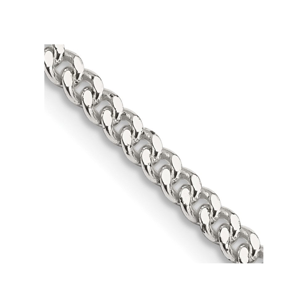 Sterling Silver 3mm Curb Chain - 11