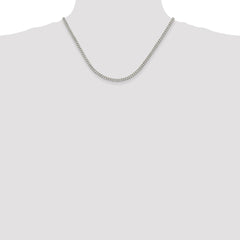 Sterling Silver 3.5mm Curb Chain - 9