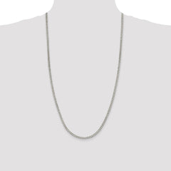 Sterling Silver 3.5mm Curb Chain - 6