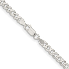 Sterling Silver 4.5mm Curb Chain - 11