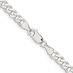 Sterling Silver 5.7mm Curb Chain - 11